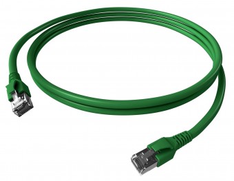 Patchcablu Cat.6a/10GB ecranat RJ45,LS0H,verde 3m