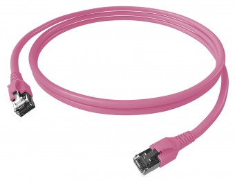 Patchcablu Cat.6a/10GB ecranat RJ45,LS0H,violet 10m