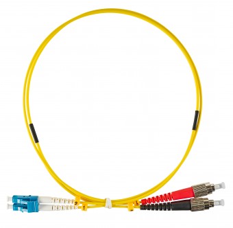 Patchcablu duplex, LC/FC, 9/125µm OS2, 2m
