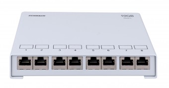 Patchpanel aplicat Cat.6 10 GB Class Ea 8xRJ45 ecranat