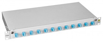 Patchpanel FO 19, 1UV, culisant, pentru 12 fibre, LC, SM
