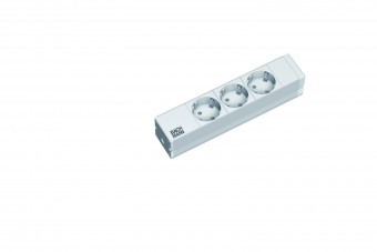 PDU 10' 3xSchuko, 2 m fisa Schuko, AL