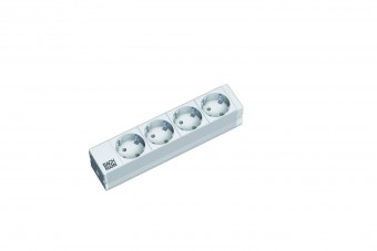 PDU 10' 4xSchuko, 2 m fisa Schuko, AL