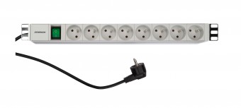 PDU 19, 8xUTE c.On/Off , profil ALU 1U, cablu 2m,RAL7035