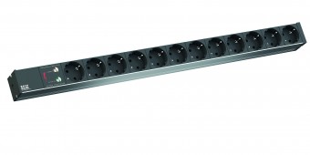 PDU19' 12xSchuko, 2 m fisa Schuko, AL,prot.