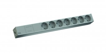 PDU19' 7xSchuko, 2 m fisa Schuko, AL, Filtru