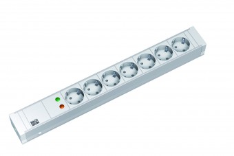 PDU19' 7xSchuko Alb, 2 m fisa Schuko, AL,prot.