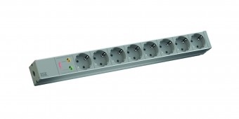 PDU19' 8xSchuko, 2 m fisa Schuko, AL,prot.