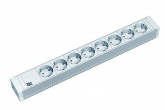 PDU19' 8xSchuko Alb, 2 m fisa Schuko, PVC