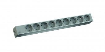 PDU19' 9xSchuko, 2 m fisa Schuko, AL, 438,5 mm