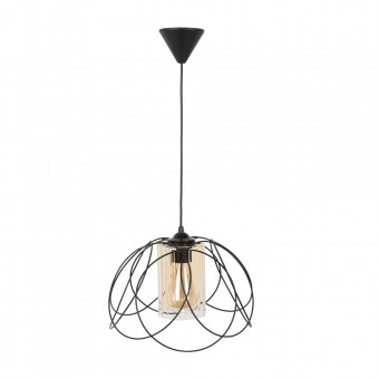 Pendul Leylak Negru 1xE27 60W