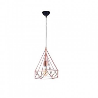 Pendul Piramit 1Xe27 Negru Cupru – OKTAY | 10101