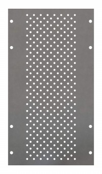 Perforated Mounting Plate width 200mm, 6 Modul Heights