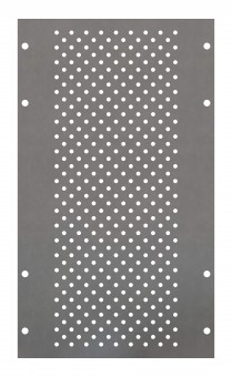 Perforated Mounting Plate width 208mm, 6 Modul Heights