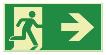 Photoluminescent pictogram Navilux, arrow right
