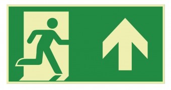 Photoluminescent pictogram Navilux, arrow up