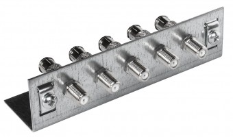 Piesa impamantare, 5 conectori, cf. EN 60728-11, QEW5-12