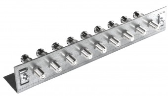 Piesa impamantare, 9 conectori, cf. EN 60728-11, QEW-12