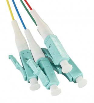 Pigtail FO LC, 50/125µm OM3, 2.0m, Easy Strip, 4pcs