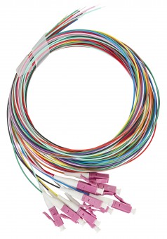 Pigtail FO LC, 50/125µm OM4, 2.0m, Easy Strip, 12pcs