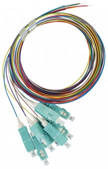 Pigtail FO SC, 50/125µm OM3, 2.0m, Easy Strip, 8pcs