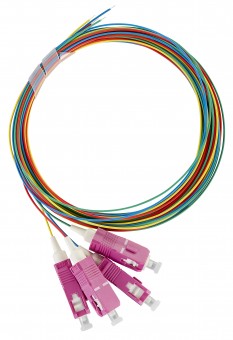 Pigtail FO SC, 50/125µm OM4, 2.0m, Easy Strip, 4pcs