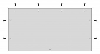 Placa de trecere plina tip I, decupare L420 A200mm