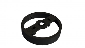 Placa distanta neagra pt NLILD pt intrarea cablului lateral