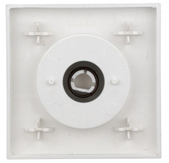 Placa frontala dimmer cu buton rotativ, argintiu