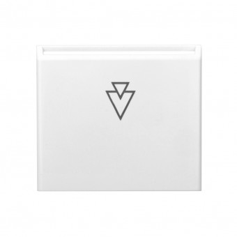 Placa frontala pentru mecanism hotel-card, alb