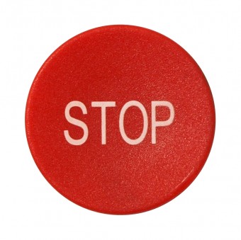 Placuta presare rosu Stop