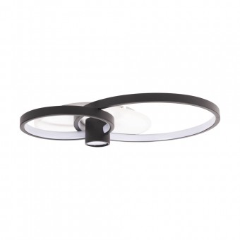 Plafoniera Horus LED 65W IP20, negru+auriu, Erste
