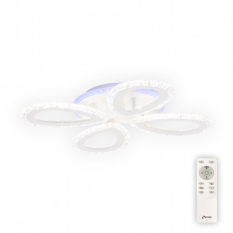 Plafoniera Ice LED 55W 3CCT+RGB cu telecomanda, alb, Erste
