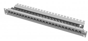 preLink/fixLink Panel 19 1U 24xRJ45 RAL7035