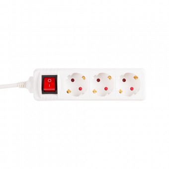 Prelungitor 3 prize cu întrerupator 3x1mm² 5m – INLET