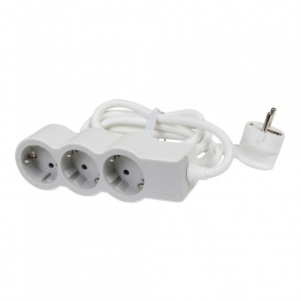 Prelungitor 3 prize Schuko 3x1,5mm² 5m alb-gri – LEGRAND | 694567