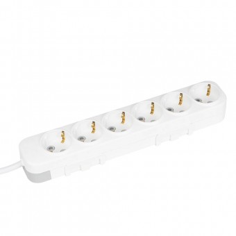 Prelungitor 6 prize Schuko 3x1,5mm² 5m alb Myra – EL-BI
