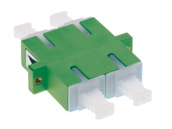 Premium SC-Duplex Coupling SM APC Polymer Ceramic case green