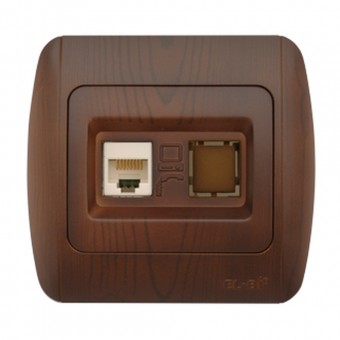 Priza date 1xRJ45 Cat6e nuc inchis Zirve - ELBI
