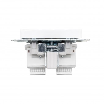 Priza date 2xRJ45 Cat6e alb Vesna - LEZARD