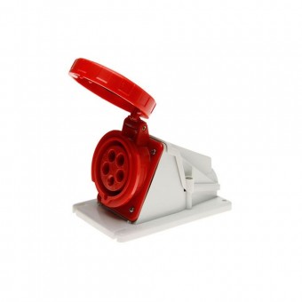 Priza industriala aplicata 3P+N+E 16A 400V IP67 6h 90° – GEWISS | GW62505