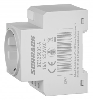 Priza modulara SCHUKO, 2P+N, 16A cu LED
