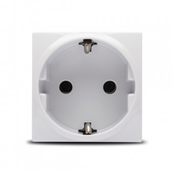 Priza Schuko 2M 16A alb Unica – SCHNEIDER | MGU3.036.18
