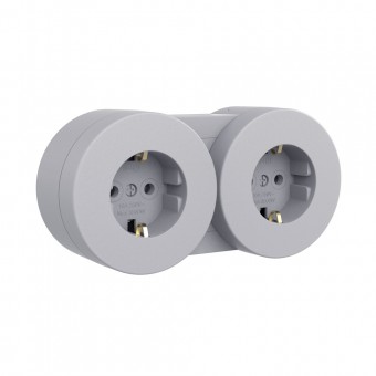 Priza Schuko aplicata 16A IP54 gri Xone - OVIVO | 406-240000-921