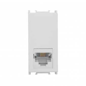 Priza telefon RJ11, 1M, alb
