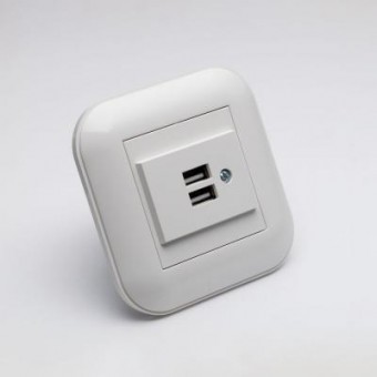 Priza USB alb Loft - OVIVO | 404-010301-247