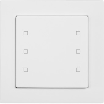 Push button 6-gang,6 x neutral,In -/ Outputs Room thermostat