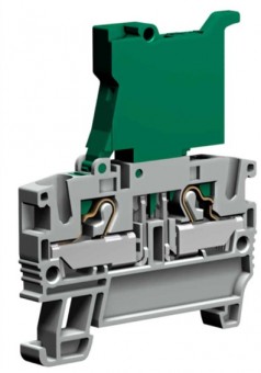 Push-in Terminal with Fuse holder, 1-level, 4mm², grey