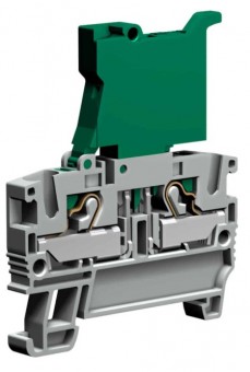 Push-in Terminal with Fuse holder, 1-level, 4mm², grey