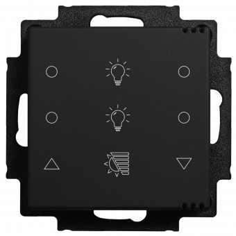 Pushbutton 6-gang,4x Light,2x blinds,I/O,Climate&CO2-control